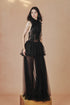 Anouk Dress in Black, full-length view